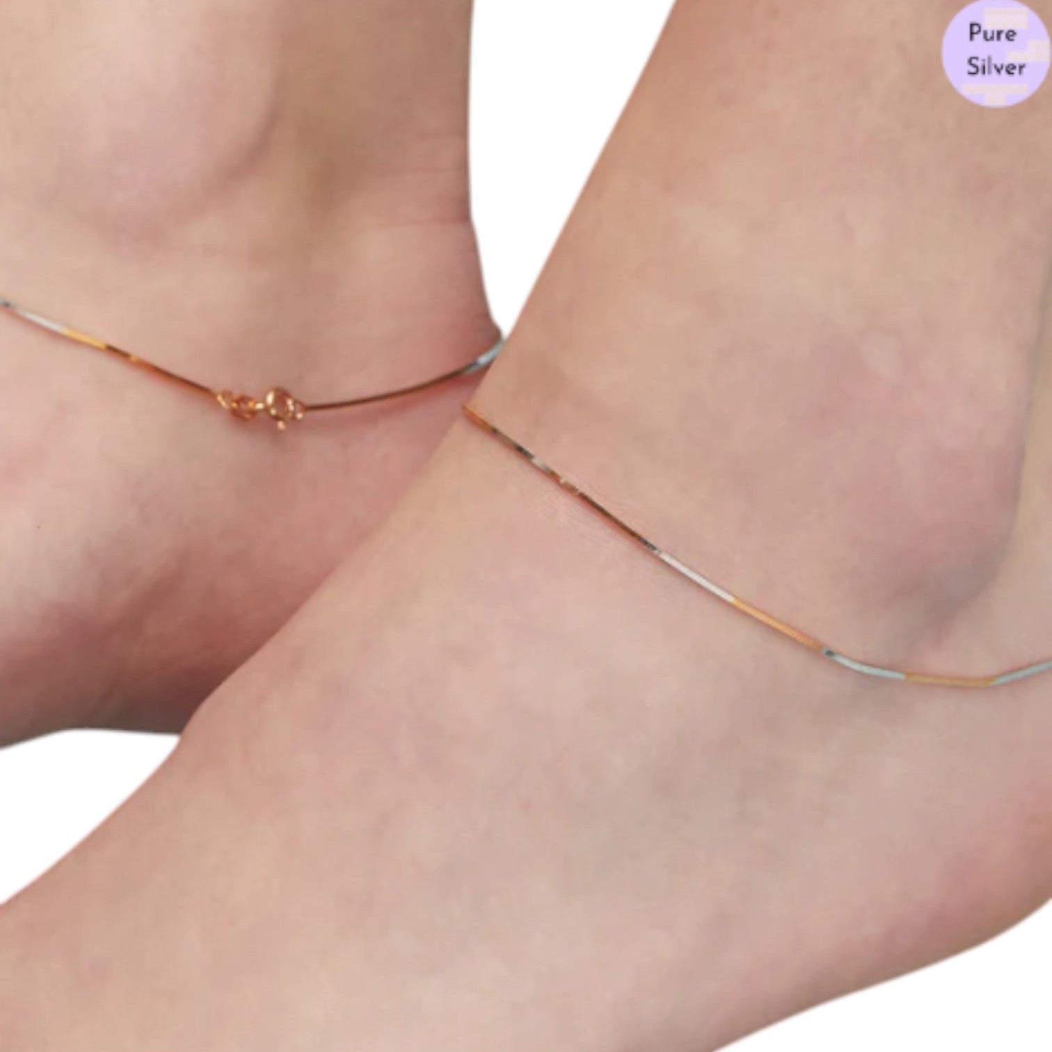 The Elegant 925 Sterling Silver Anklet By Kesardeep Impex For Women